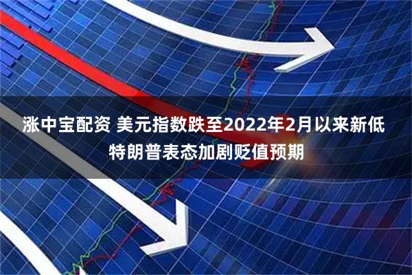 涨中宝配资 美元指数跌至2022年2月以来新低 特朗普表态加剧贬值预期